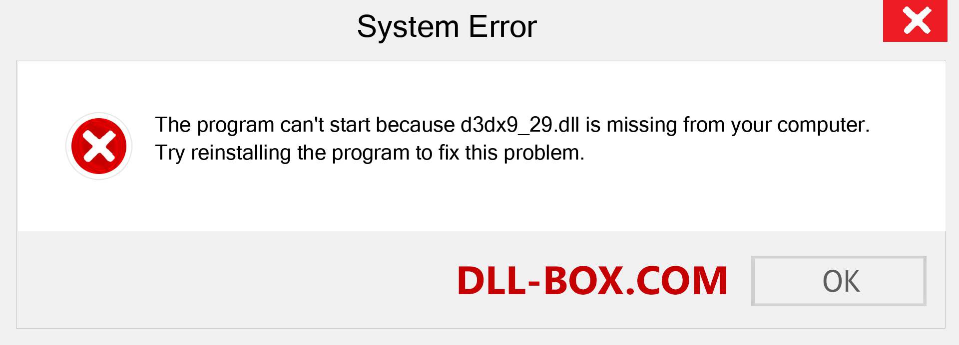  d3dx9_29.dll file is missing?. Download for Windows 7, 8, 10 - Fix  d3dx9_29 dll Missing Error on Windows, photos, images